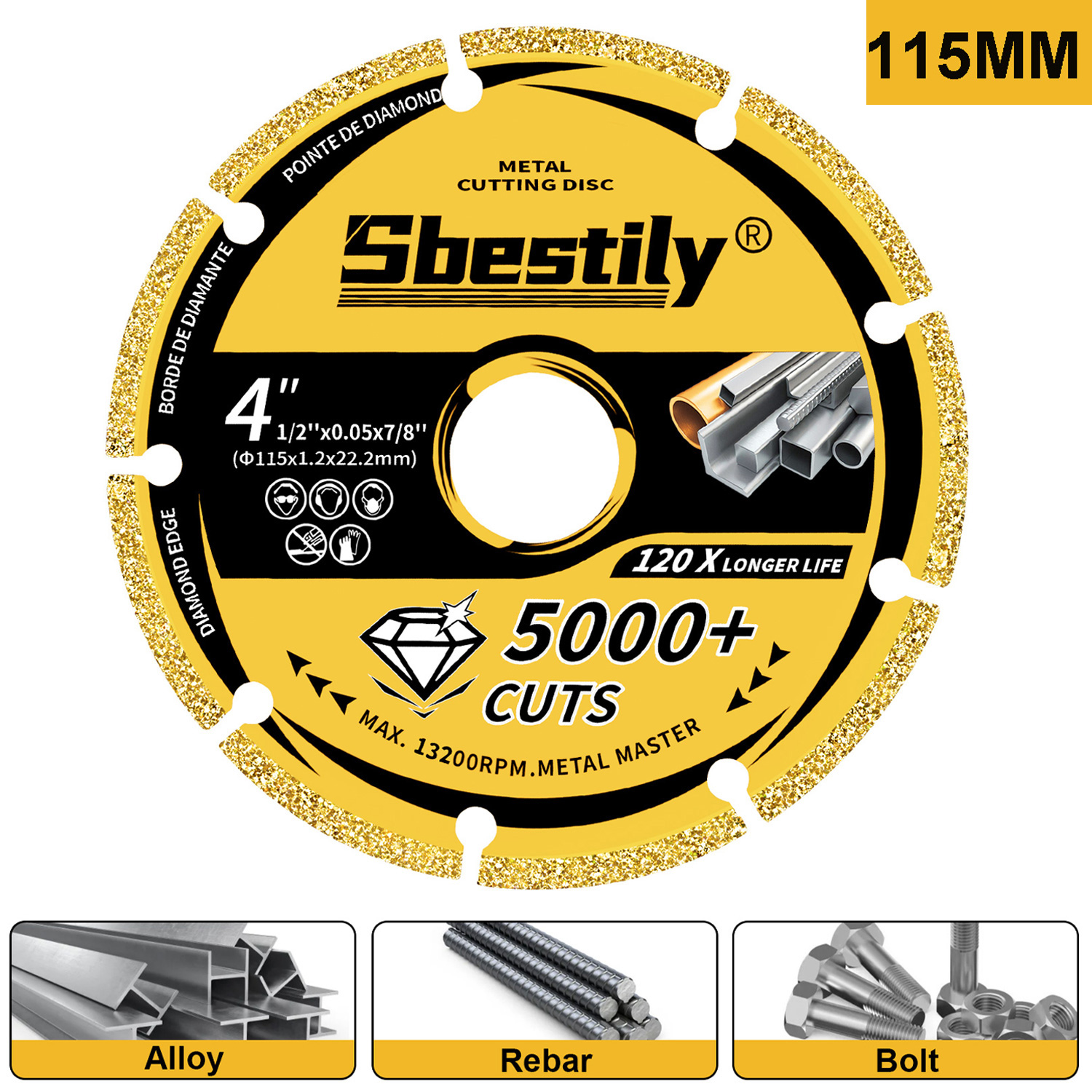 Angle Grinder 4.5 - 115mm Metal Cutting Wheel 4.5 Inch