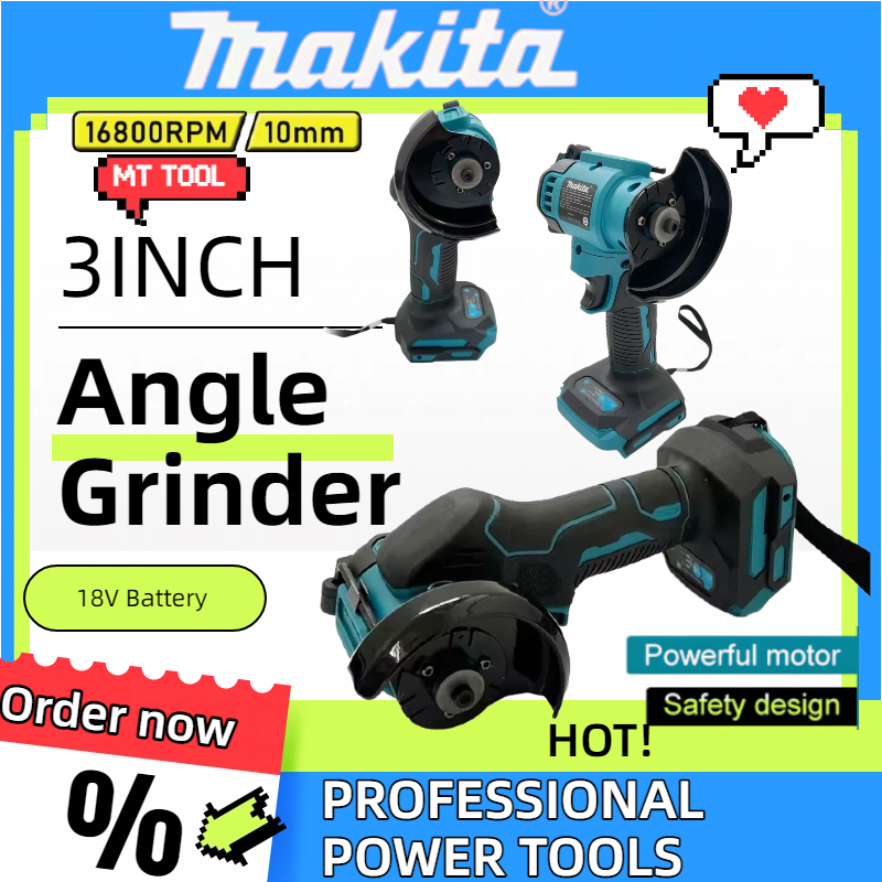 Power Tools Makita - Makita 3 Inch Mini Angle Grinder