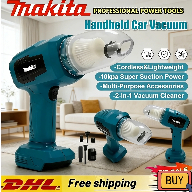 Power Tools Makita - Makita Mini Car Vacuum Cleaner Multifunction