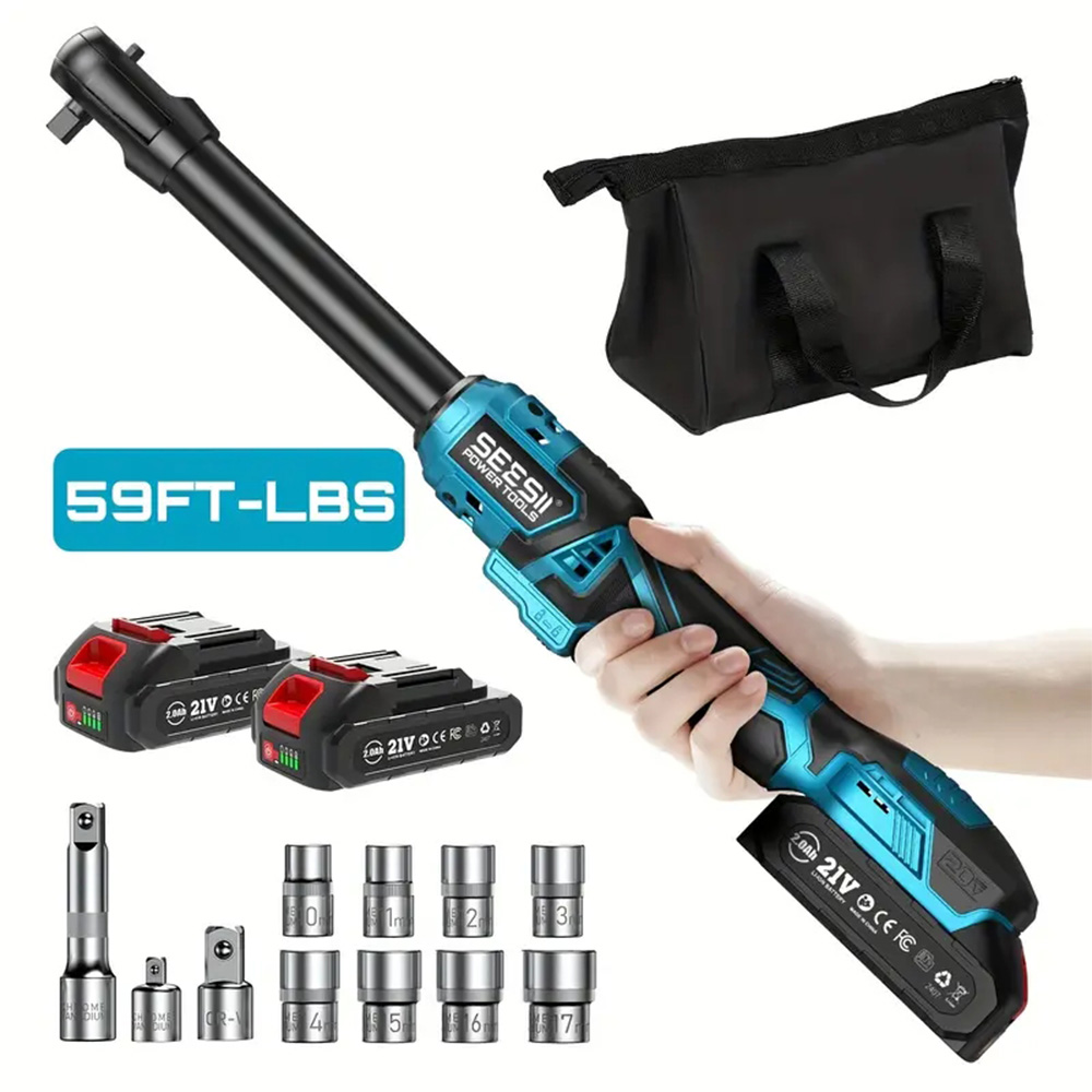 Power Tools Makita Set - Seesii 6.3'' Extended Electric Ratchet Wrench