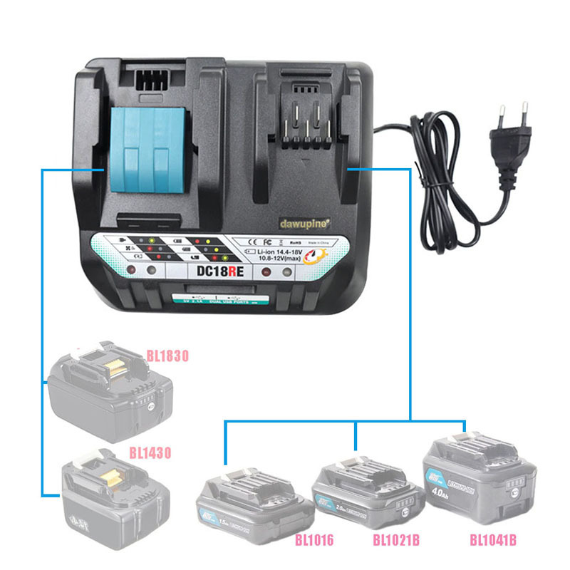 Power Tools Toolstation - Portable Dual-Port Charger Lithium Battery Fast
