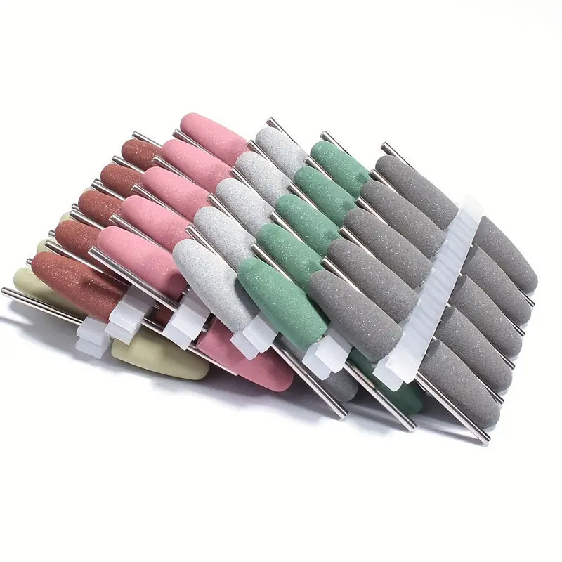 Power Tools Jack - 10pcs Silicone Nail Drill Bit Rotary