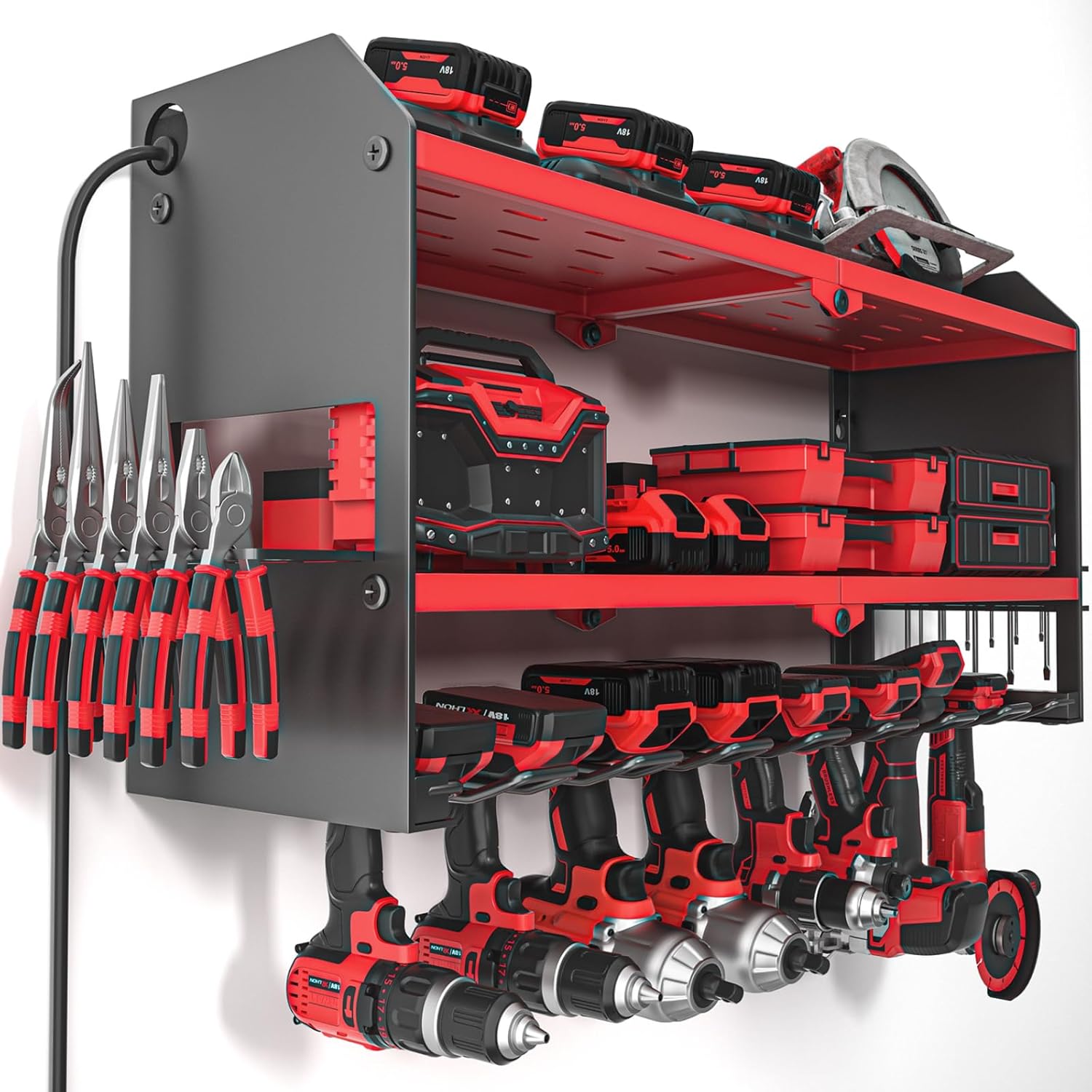 Wall-Mounted Power Tool Organi - مراجعة Power Tools Toolstation وسعره