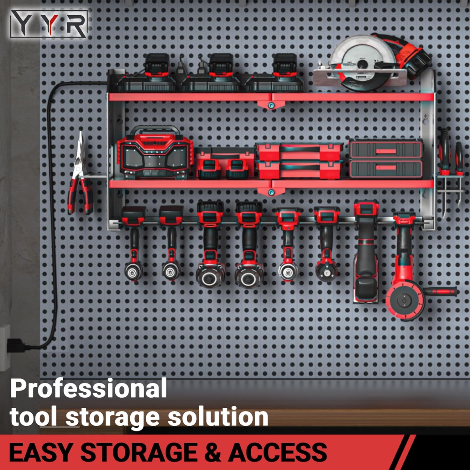 Wall-Mounted Power Tool Organi - مراجعة Power Tools Toolstation وسعره