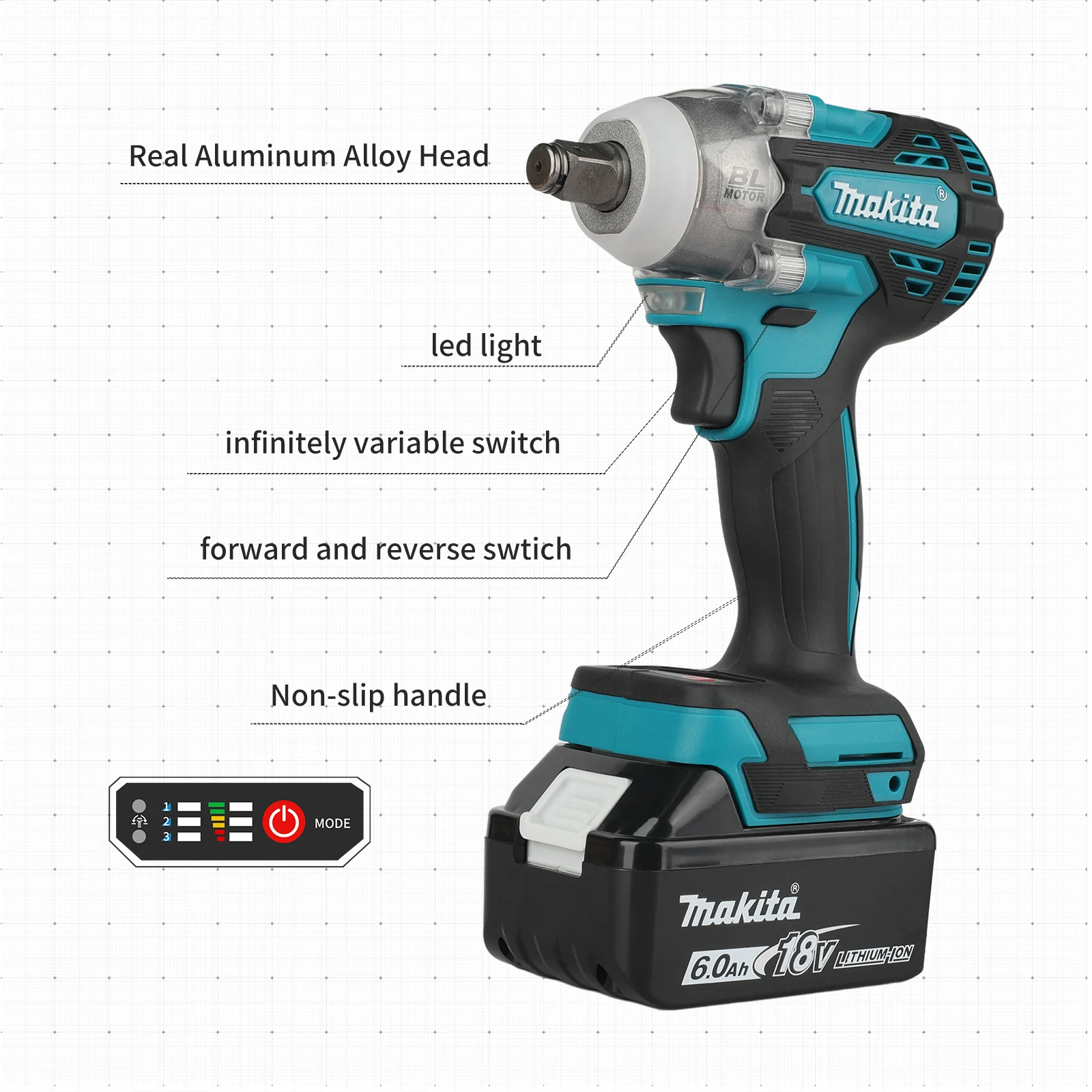 Makita DTW300 18V Tool Set Bru - مراجعة Power Tools Makita Set وسعره
