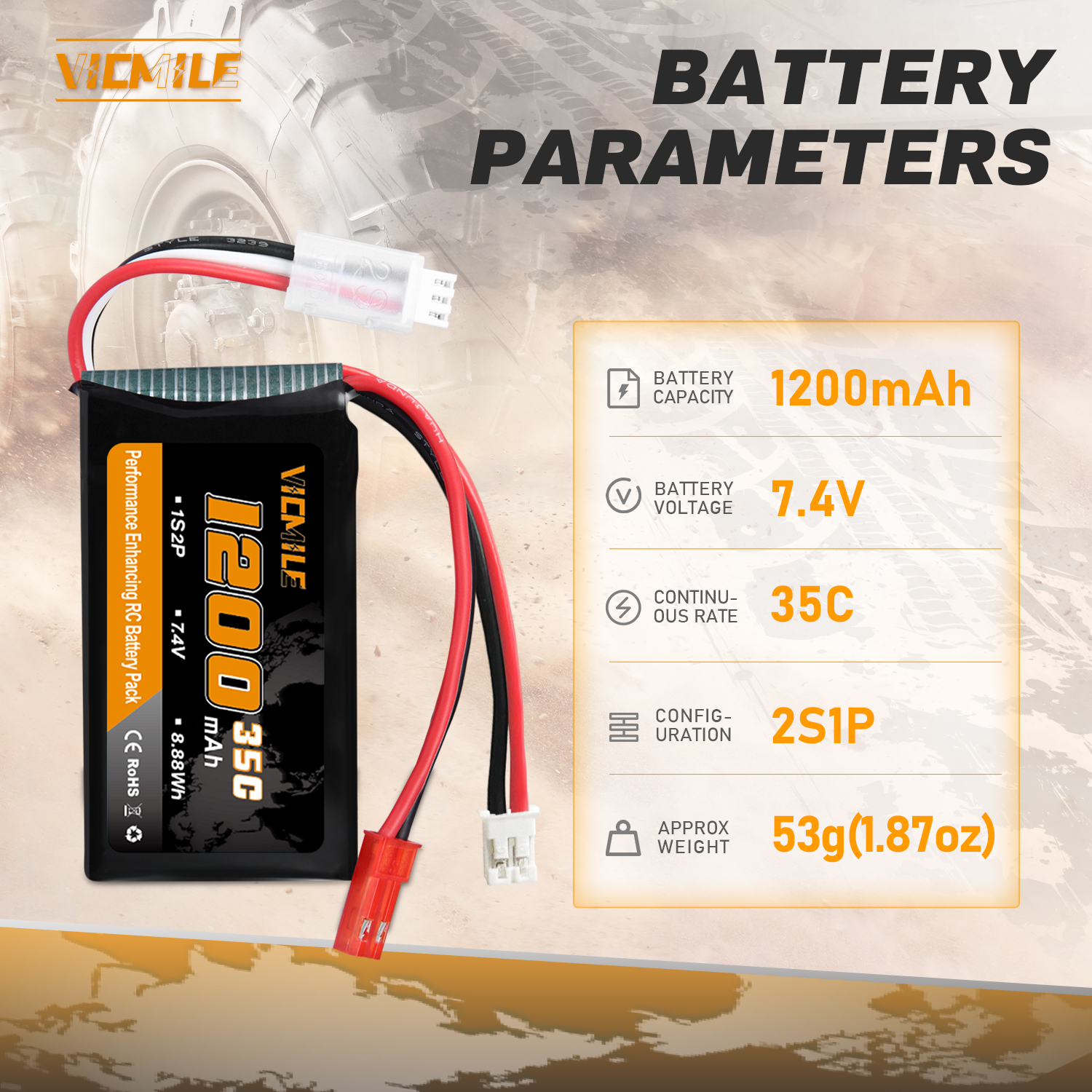 VICMILE SCX24 Battery 7.4V 120 - مراجعة Impact Driver Cordless وسعره