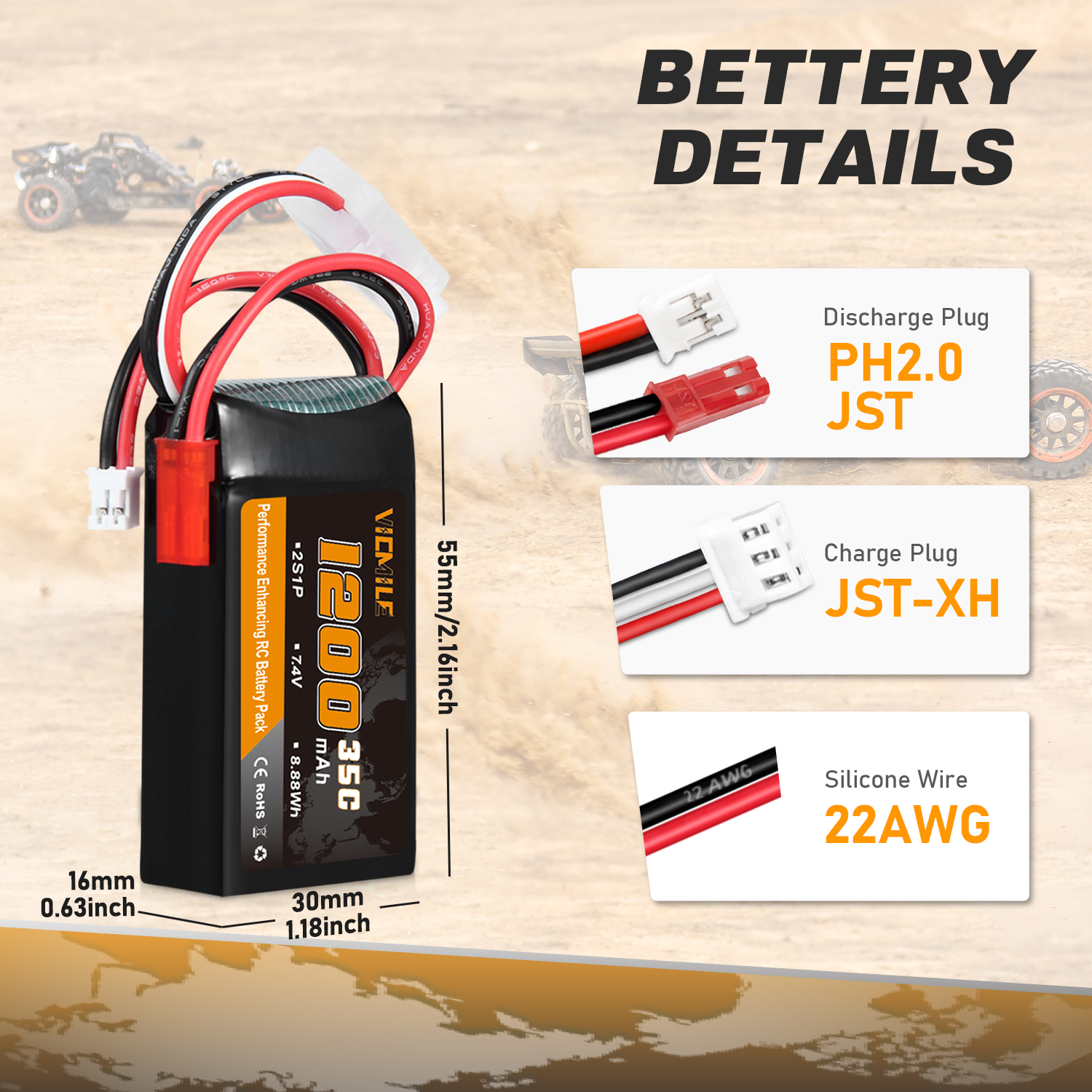 VICMILE SCX24 Battery 7.4V 120 - مراجعة Impact Driver Cordless وسعره