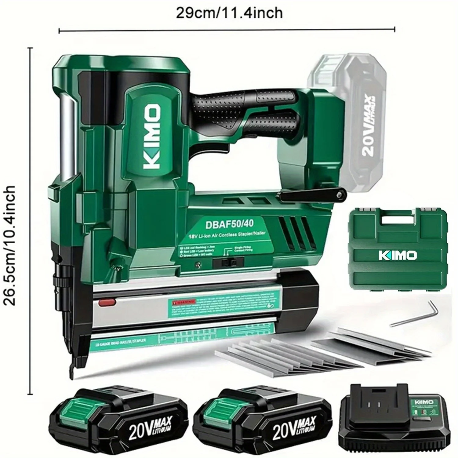 KEEHOME KIMO 18 Gauge Nail Gun - مراجعة Staple Gun Electric وسعره