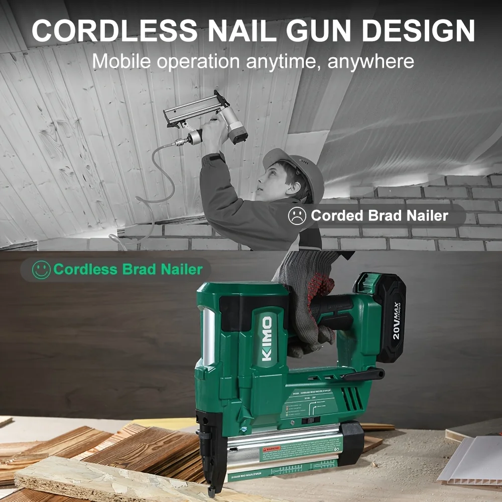 KEEHOME KIMO 18 Gauge Nail Gun - مراجعة Staple Gun Electric وسعره