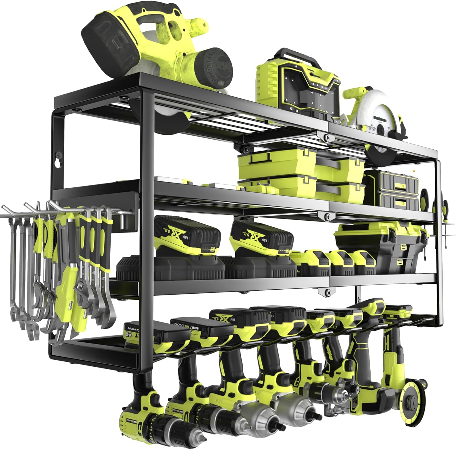 4 Layer Wall Mount Power Tool  - مراجعة Power Tools Toolstation وسعره