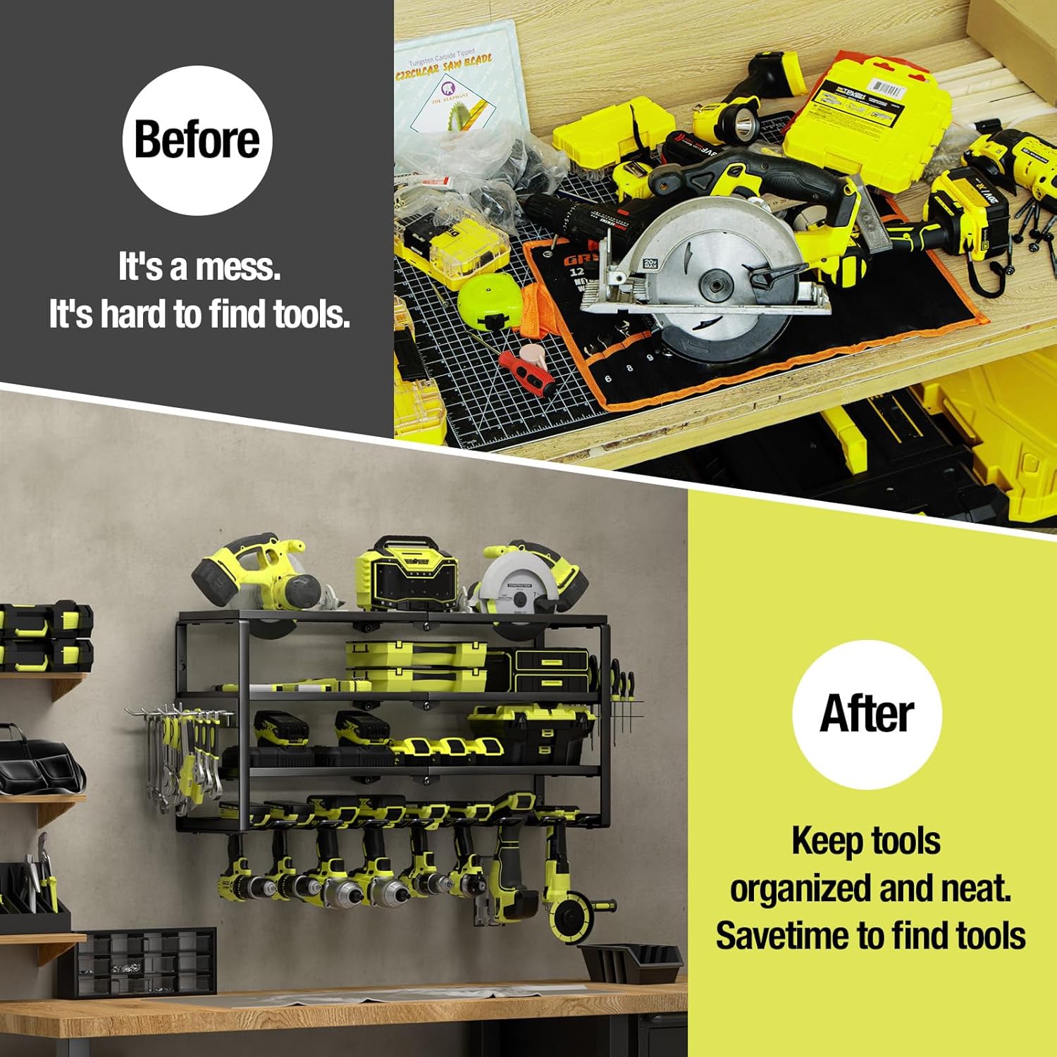 4 Layer Wall Mount Power Tool  - مراجعة Power Tools Toolstation وسعره