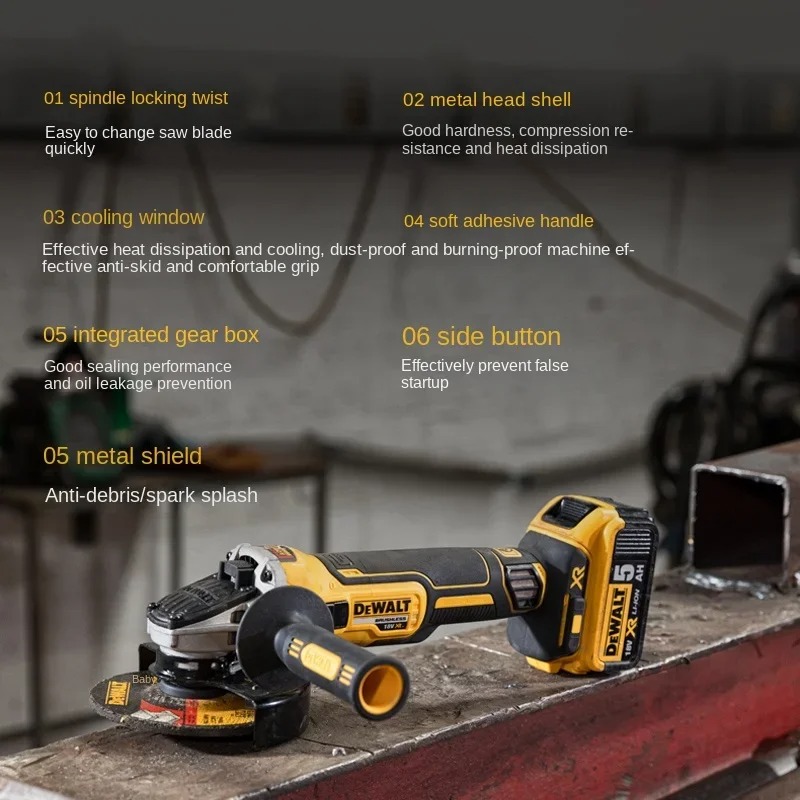 DEWALT DCG405 125mm flat head  - مراجعة Angle Grinder 4.5 وسعره