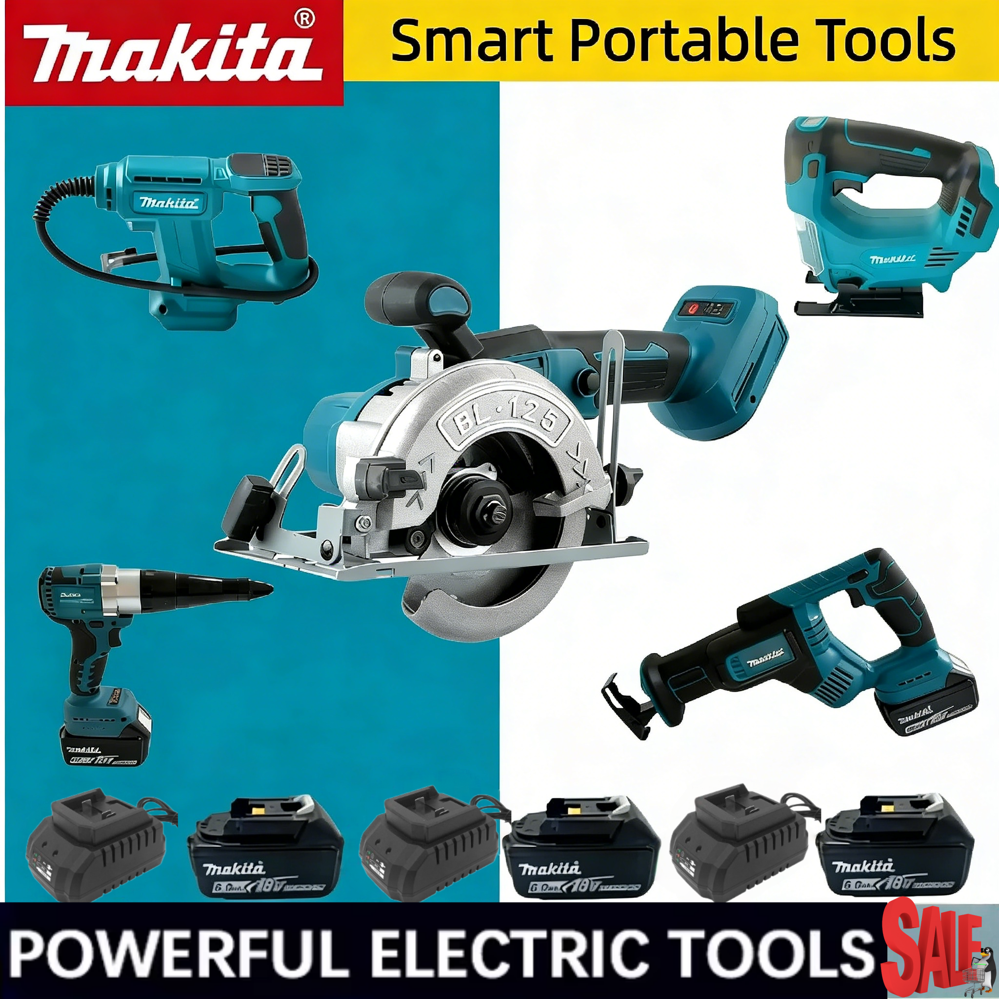 Makita Cordless 18V Power Tool - مراجعة Power Tools Makita Set وسعره