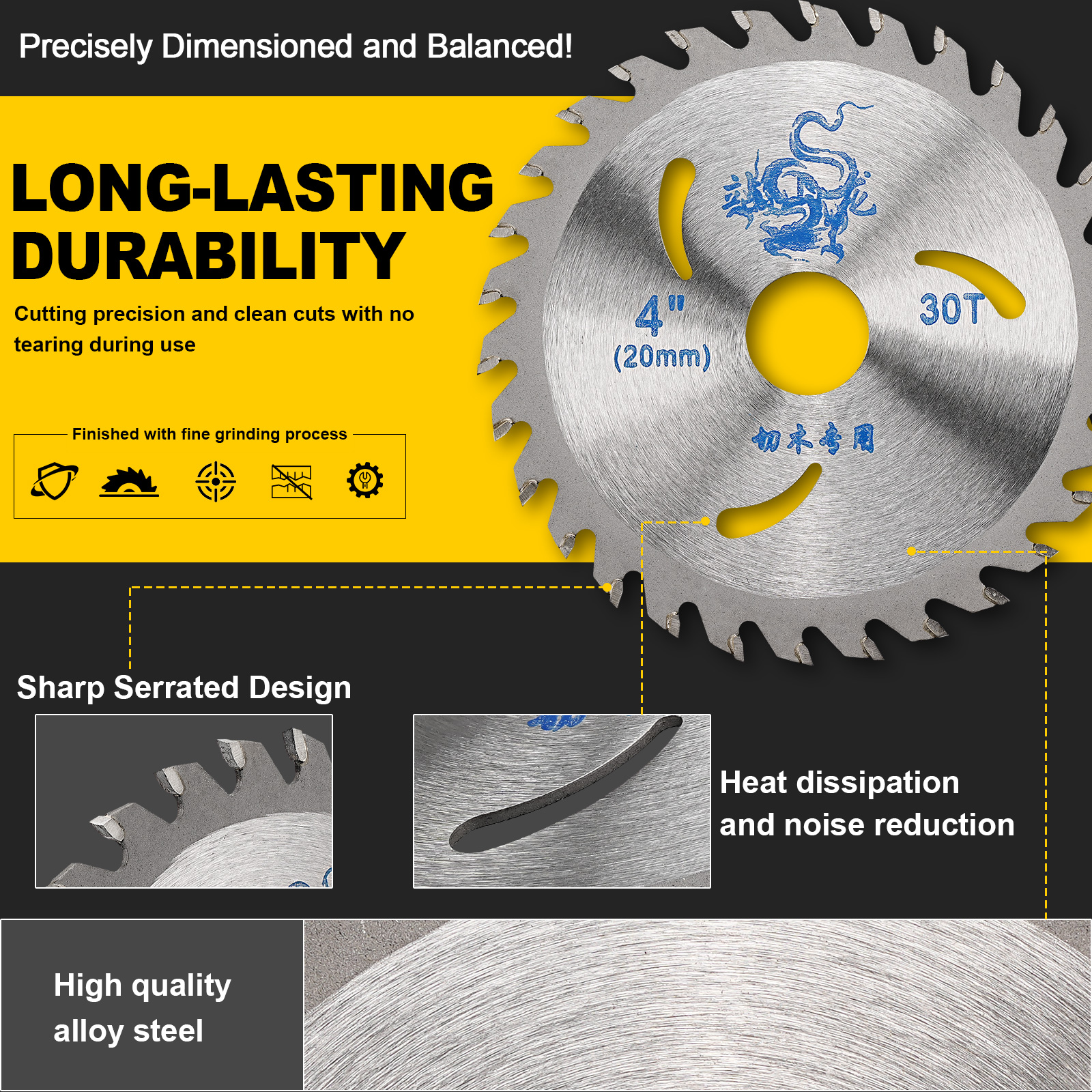 1PC Circular Saw Blade 4/4.5/5 - مراجعة Angle Grinder 4.5 وسعره