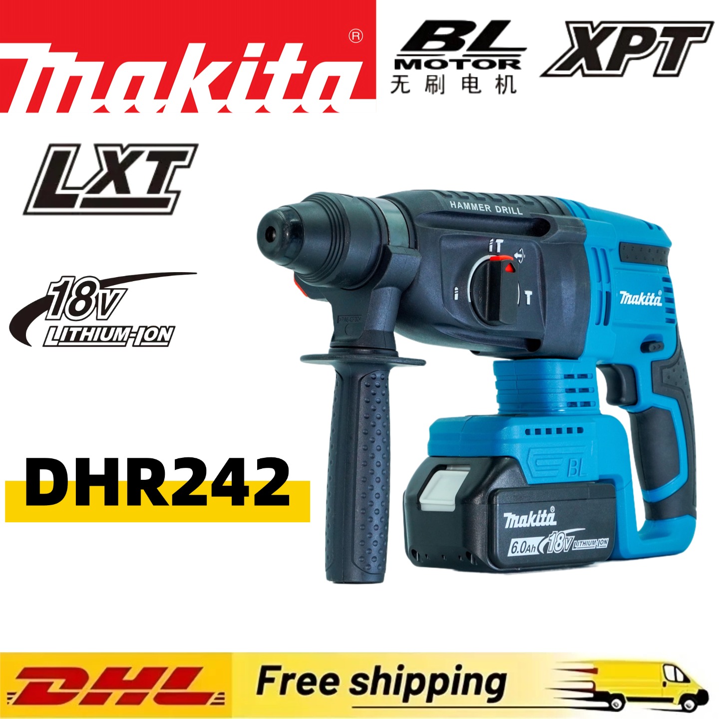 Makita 6.0Ah Battery，Cordless  - مراجعة Power Tools Jack Hammer وسعره