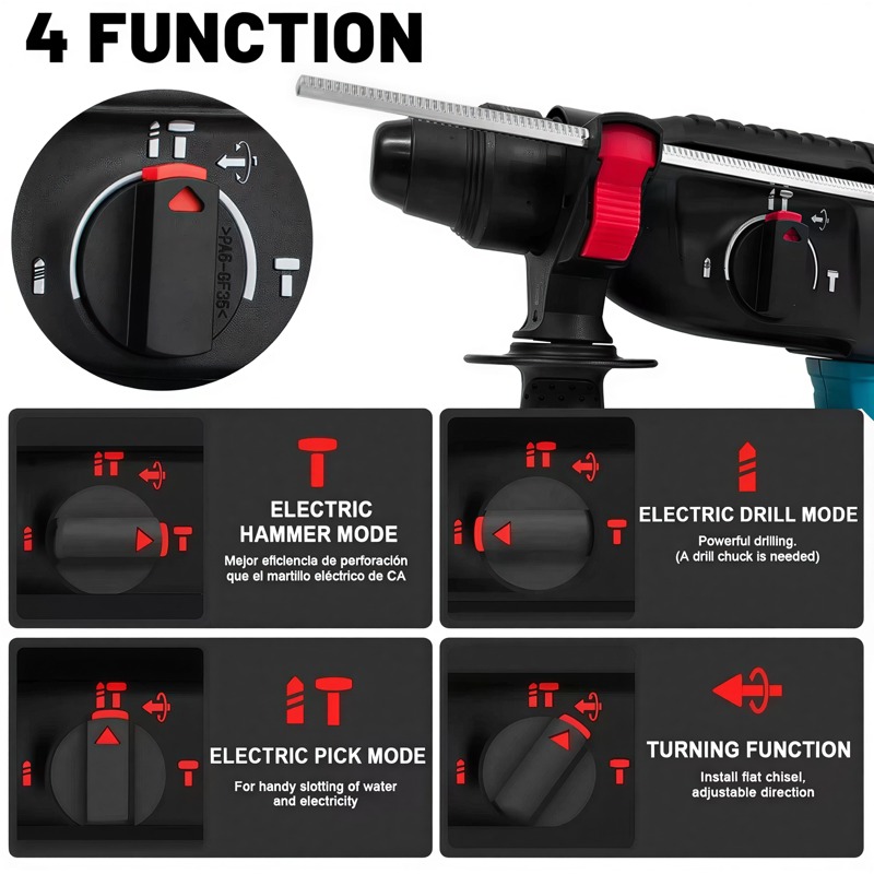 Makita 6.0Ah Battery，Cordless  - مراجعة Power Tools Jack Hammer وسعره