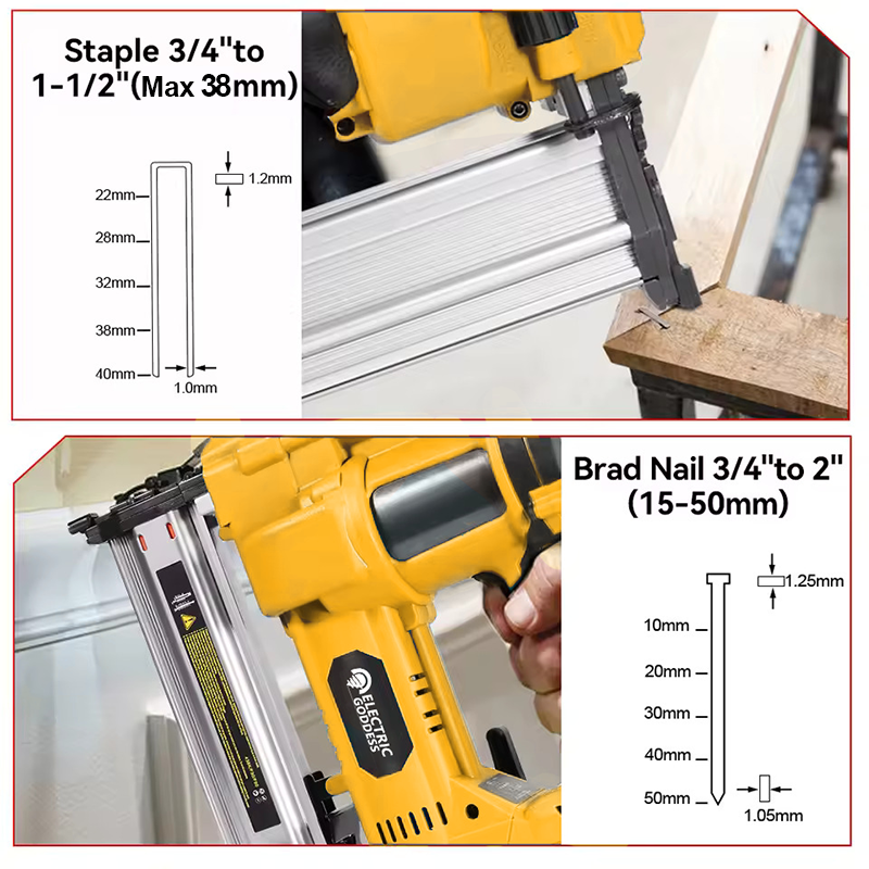50mm Brushless Electric Nail G - مراجعة Staple Gun Electric وسعره