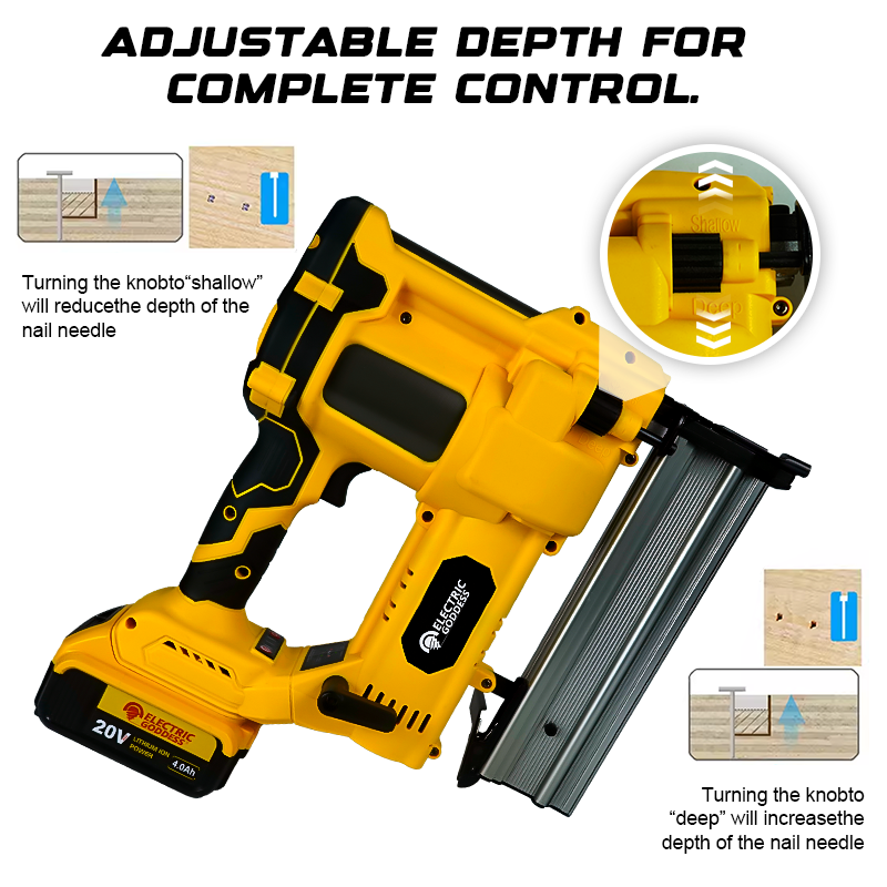 50mm Brushless Electric Nail G - مراجعة Staple Gun Electric وسعره