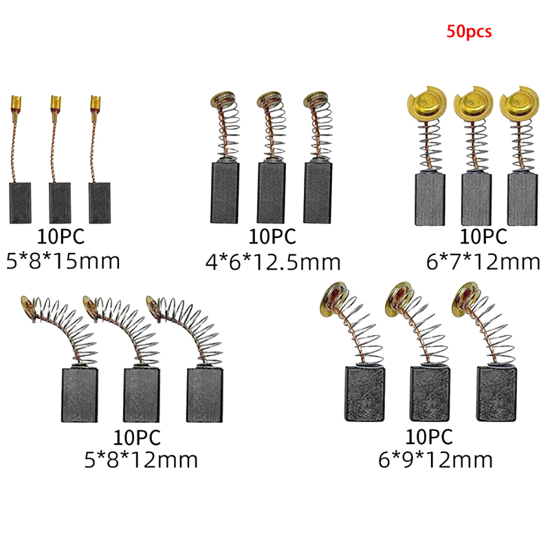 50pcs Carbon Brush Replacement - مراجعة Power Tools Repairs وسعره