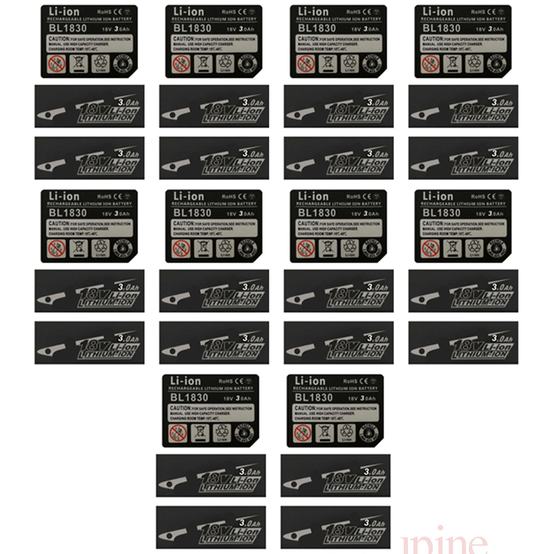 10 Sets BL1830 Tag Li-Ion batt - مراجعة Power Tools Jack Hammer وسعره