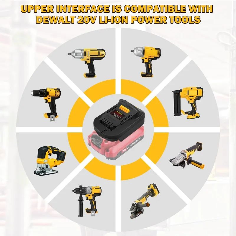 Battery Converter Adapter MAN2 - مراجعة Dewalt Power Tools Xr وسعره