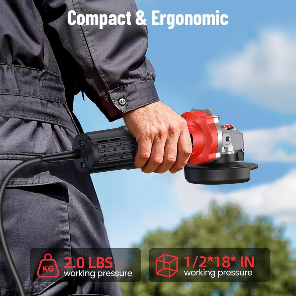 10 Amp, 4.5-Inch 12000W High-S - مراجعة Angle Grinder 4.5 وسعره