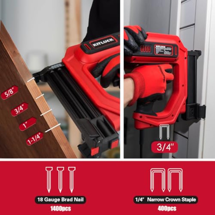 Brad Nailer 2 in 1 120V Electr - مراجعة Staple Gun Electric وسعره