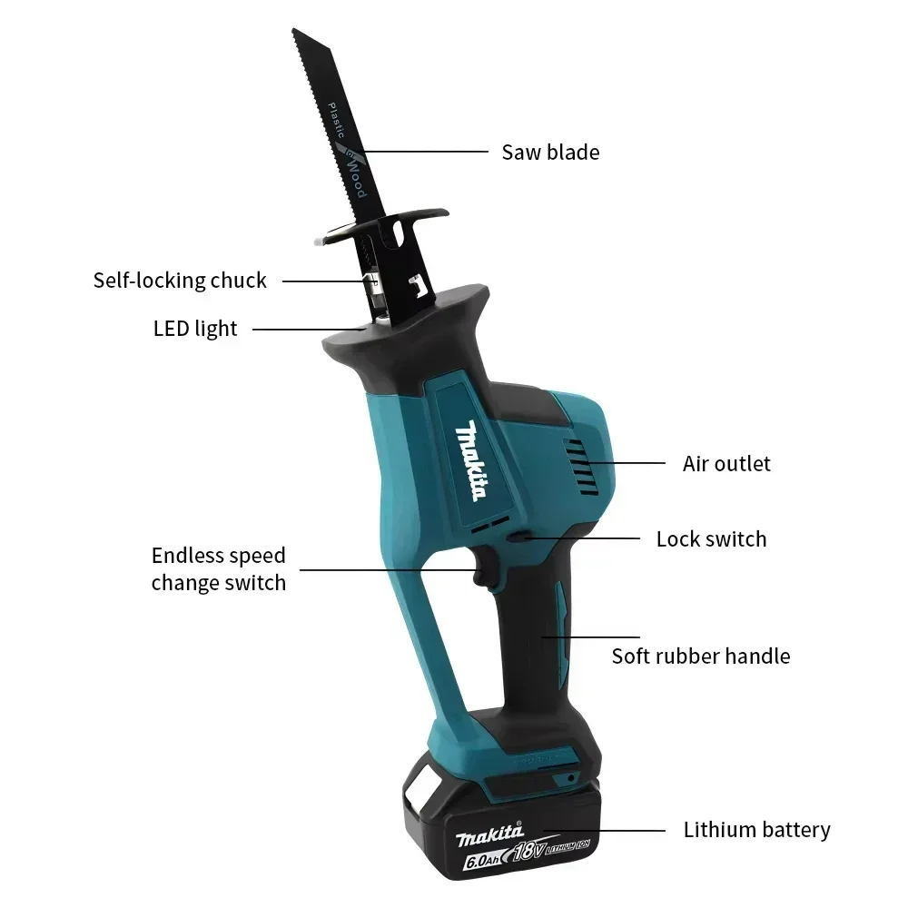 Makita DJR189 18V Cordless Ele - مراجعة Power Tools Makita وسعره