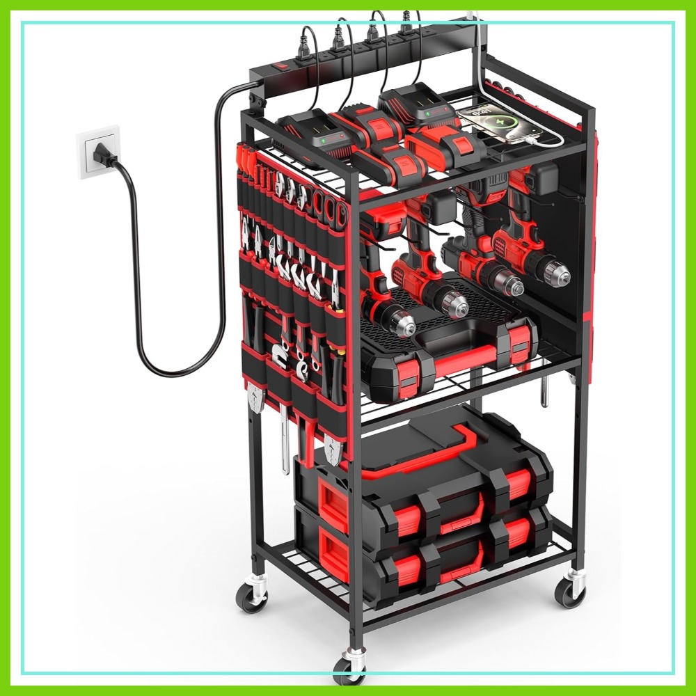 Garage Large Power Tool Organi - مراجعة Power Tools Toolstation وسعره