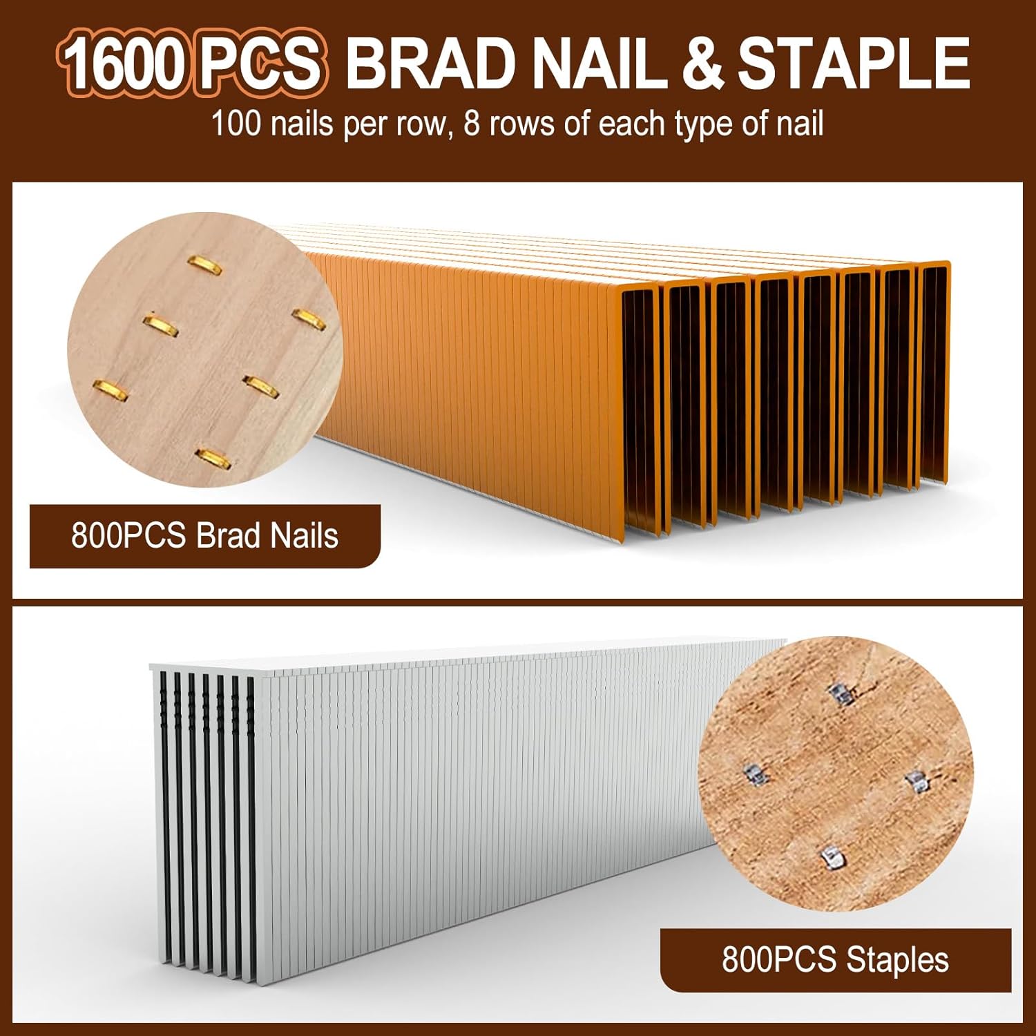 1600pcs/box F32 Brad Nails 425 - مراجعة Staple Gun Electric وسعره