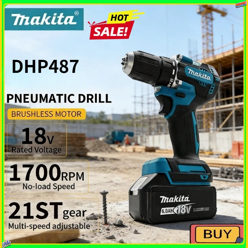 Makita DHP487 LXT Brushless Im - مراجعة Power Tools Makita وسعره