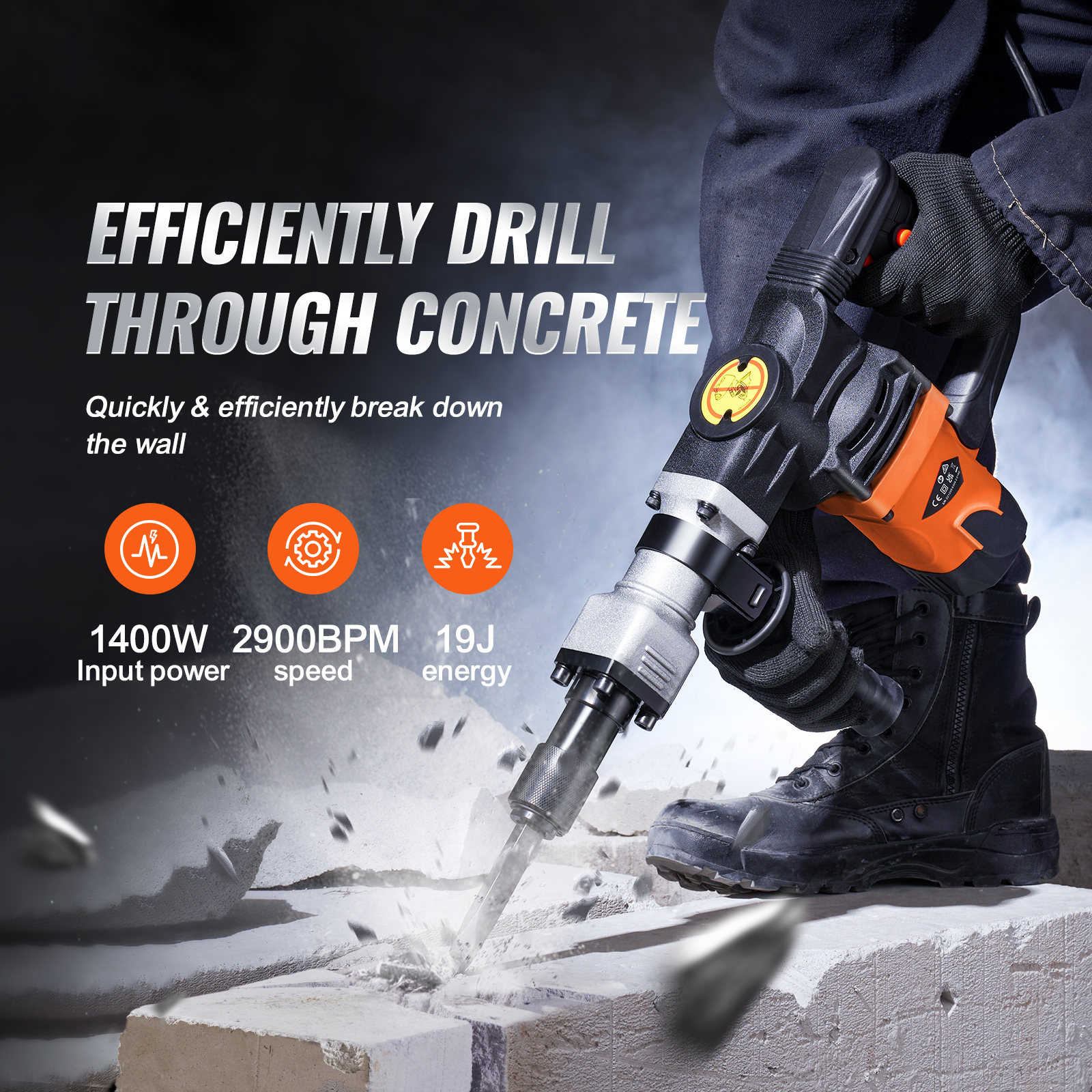 SucceBuy 1400W Demolition Jack - مراجعة Power Tools Jack وسعره