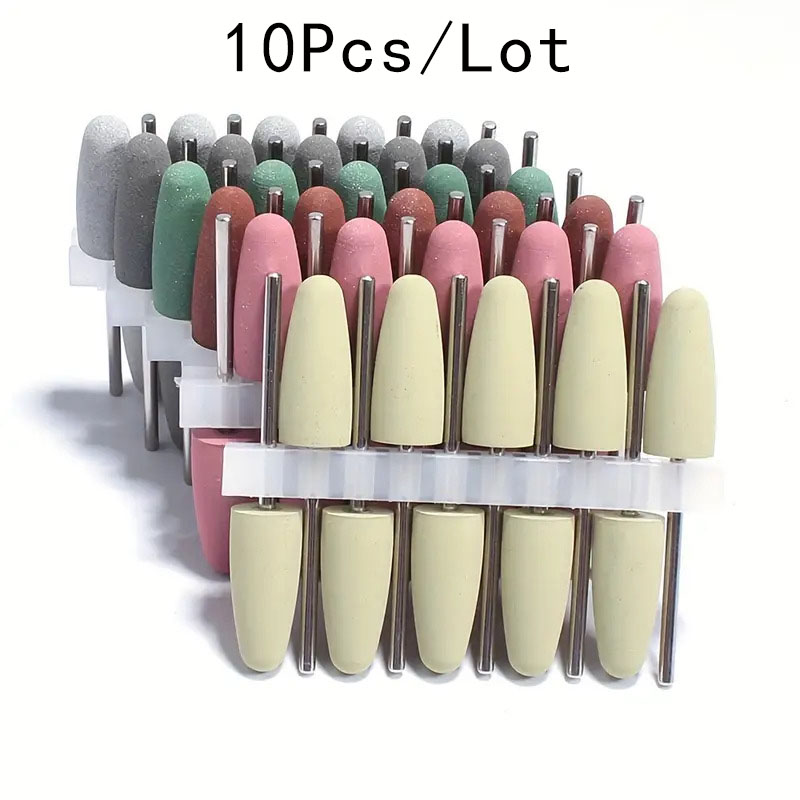 10pcs Silicone Nail Drill Bit  - مراجعة Power Tools Jack وسعره