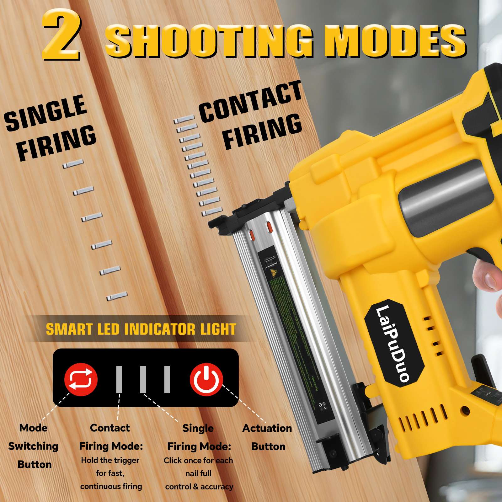 Brushless Electric Brad Nailer - مراجعة Staple Gun Electric وسعره
